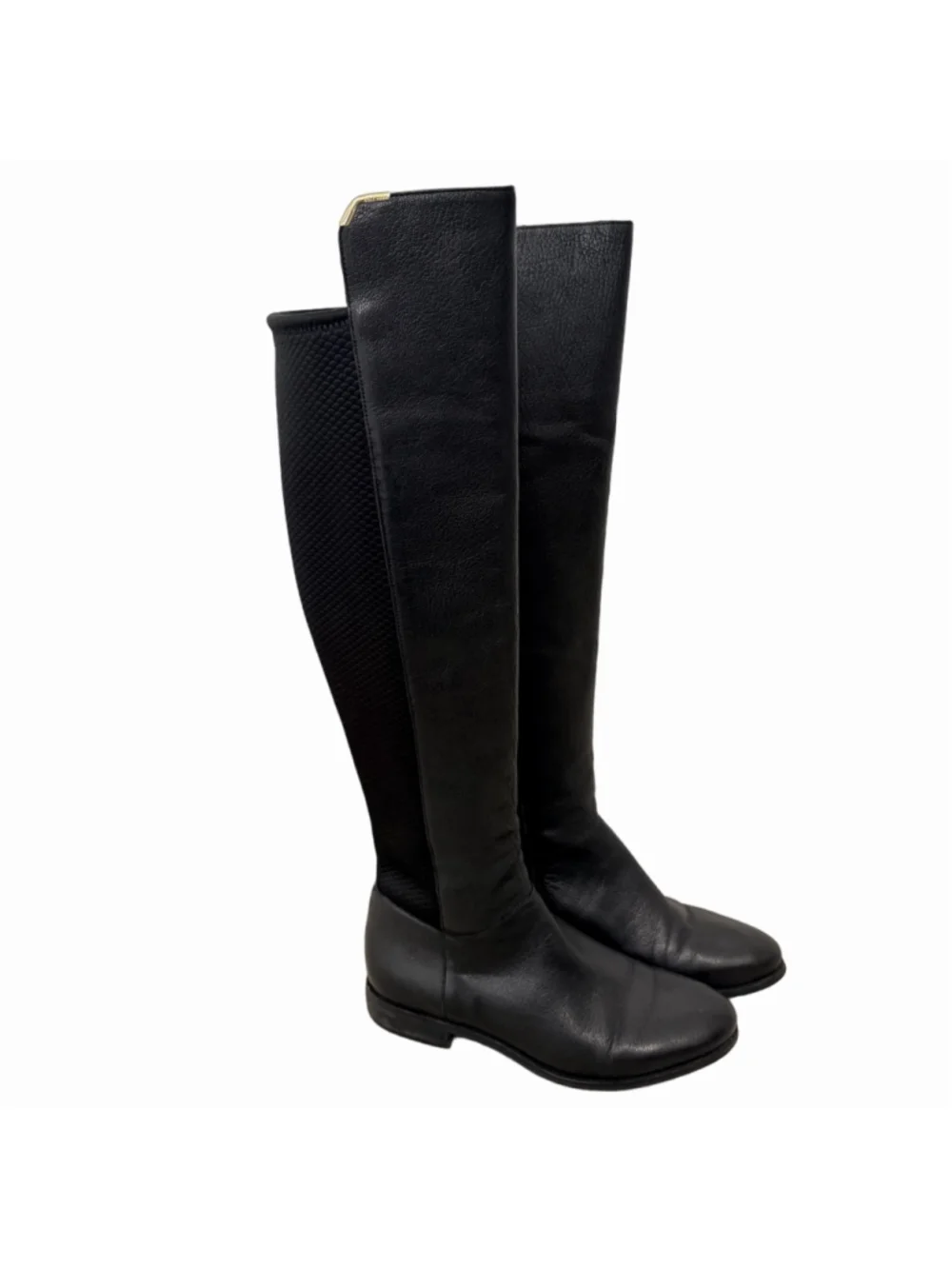 Cole Haan Dutchess Over the Knee Boots Black Leather Women's Size 8.5 B W00214